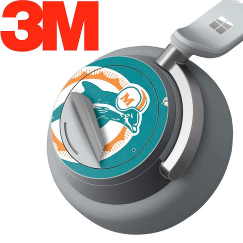 NFL Miami Dolphins Retro Logo Surface Headphones Skin